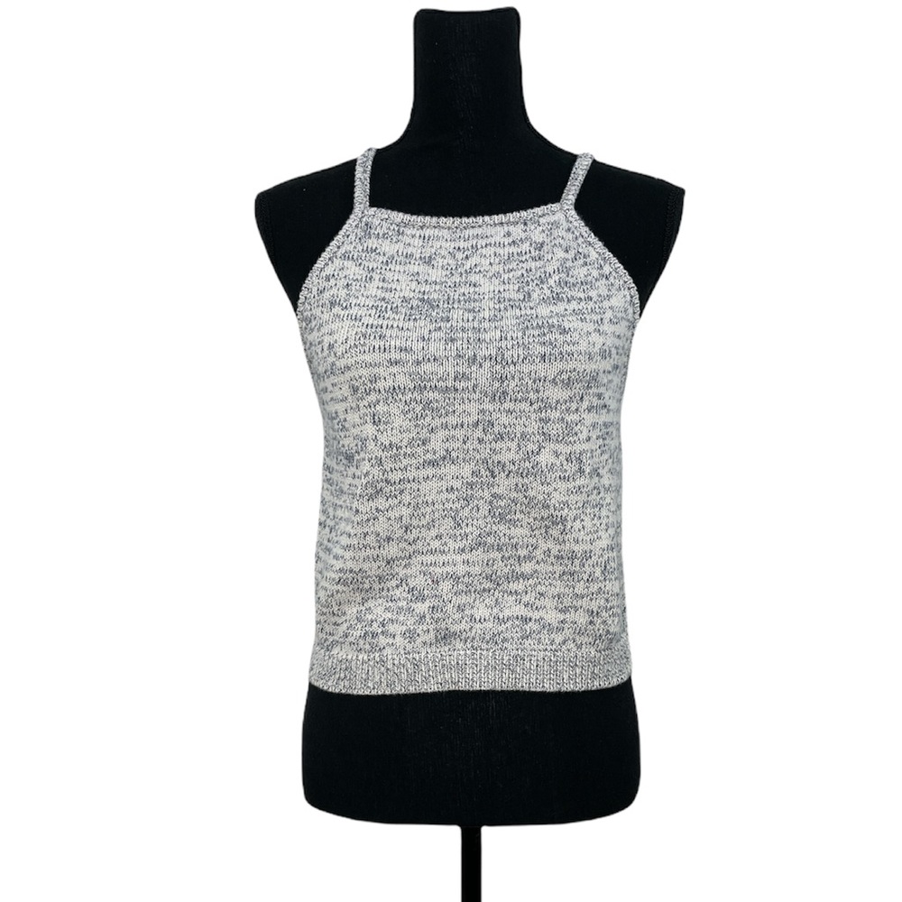 Kendall & Kylie Knit Square Neck Pull Over Crop Top